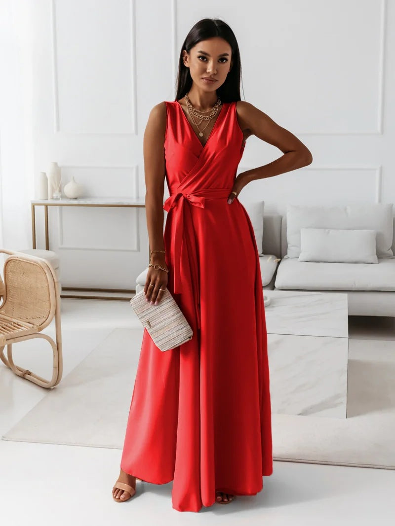 Beloria Belted A Line Dress