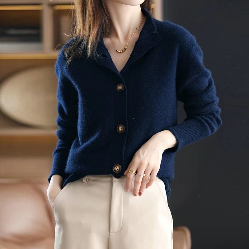 Arlo Knit Stand Collar Cardigan