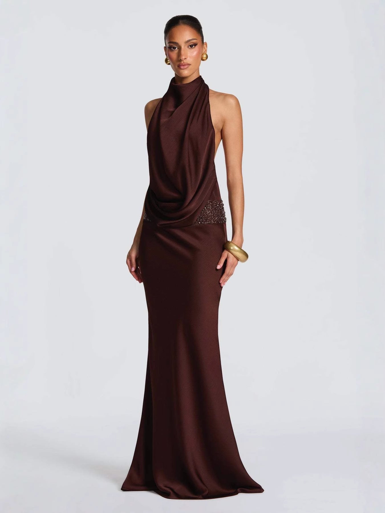 Novera Sequin Backless Dress