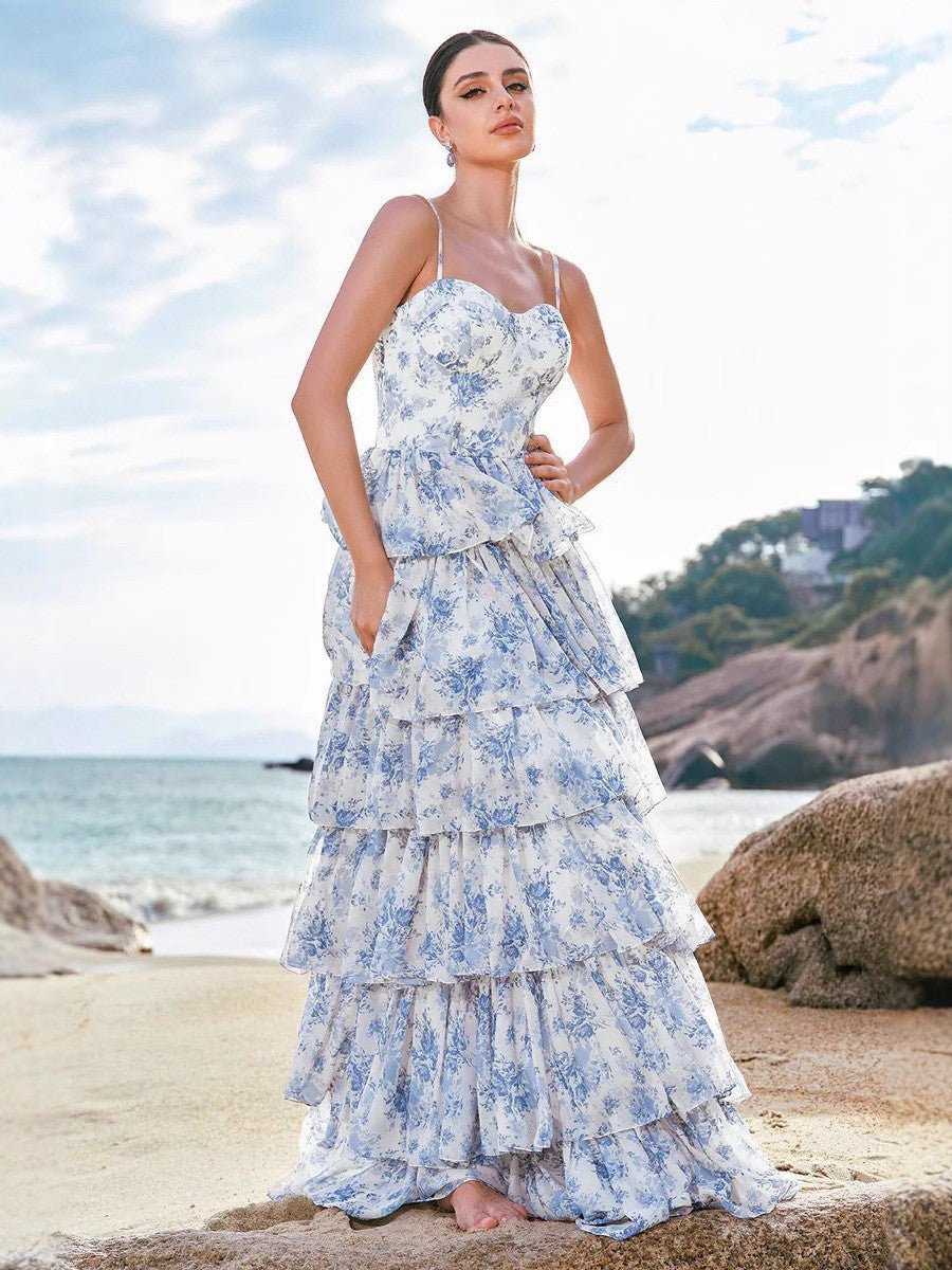 Aurelia Floral Chiffon Dress