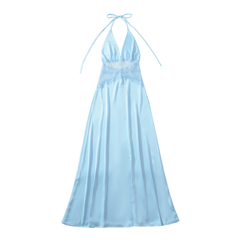 Eliora Lace Halter Gown