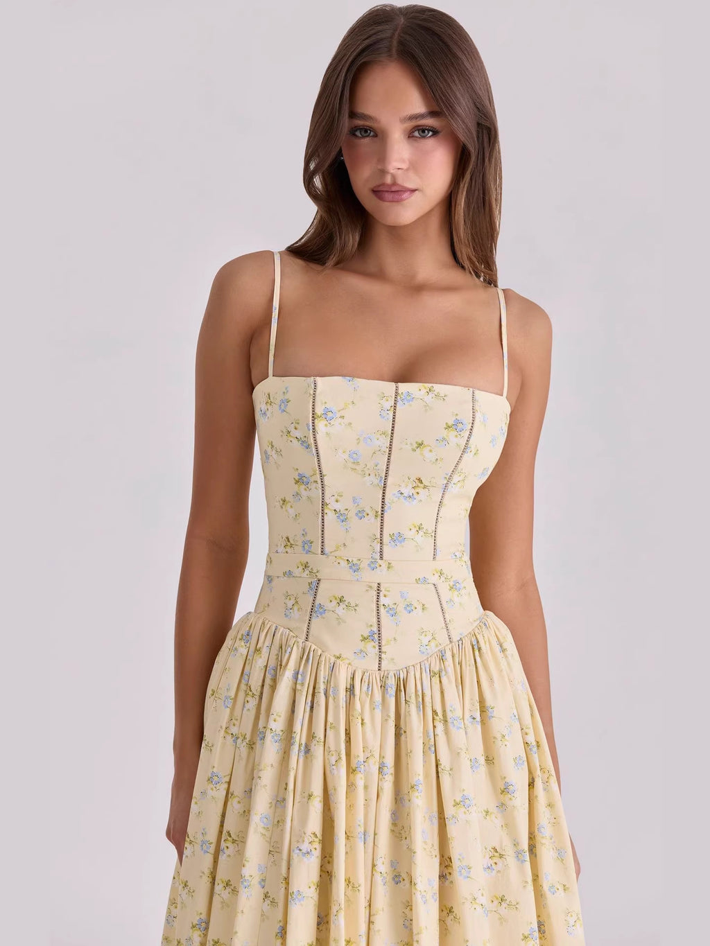 Florenne Printed Midi Dress