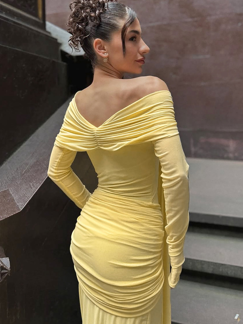 Zafira Sheer One Shoulder Gown