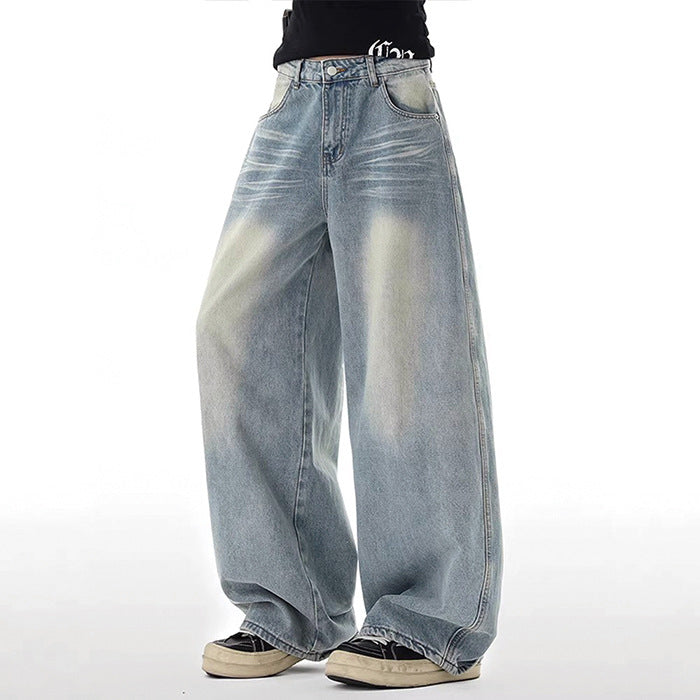Elvian Embroidered Wide Denim