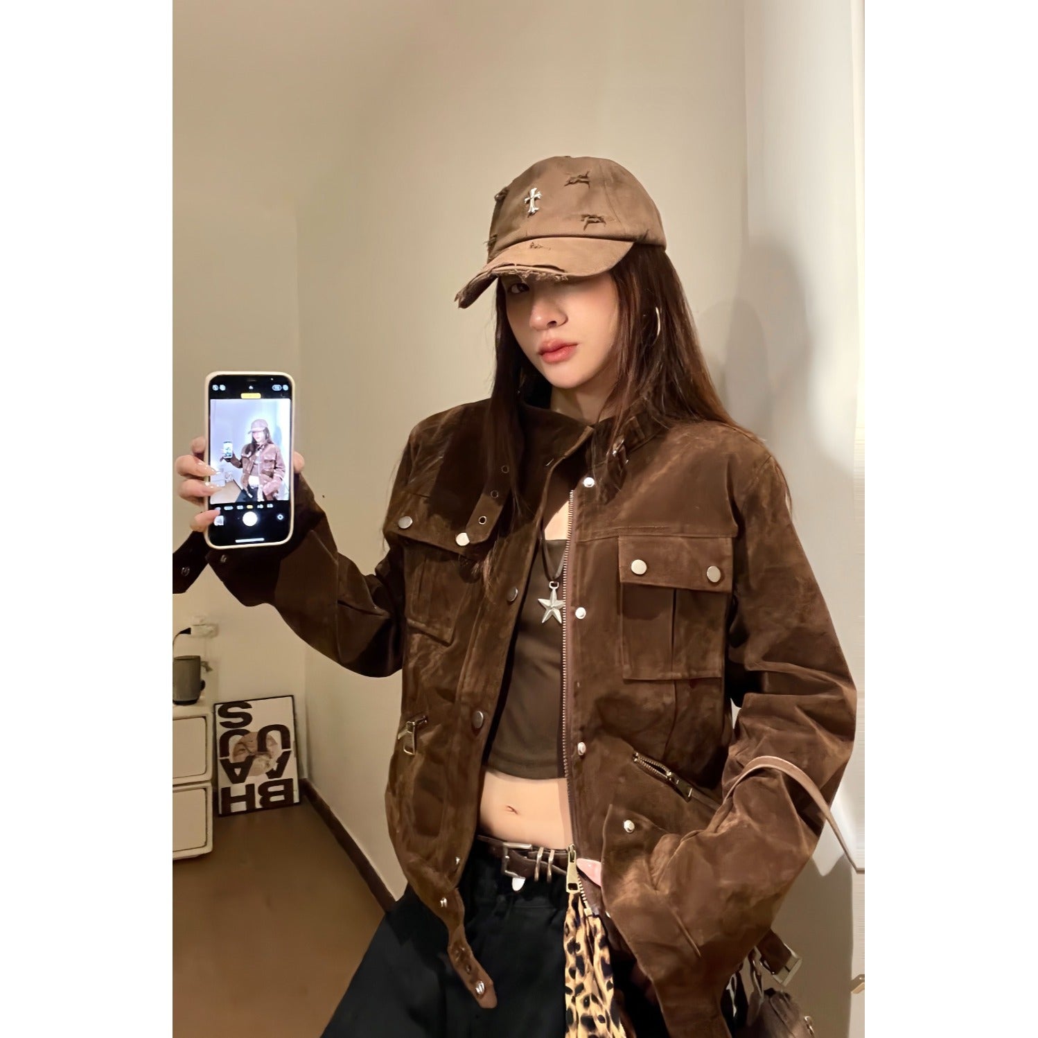 Ronan Quilted Suede Jacket