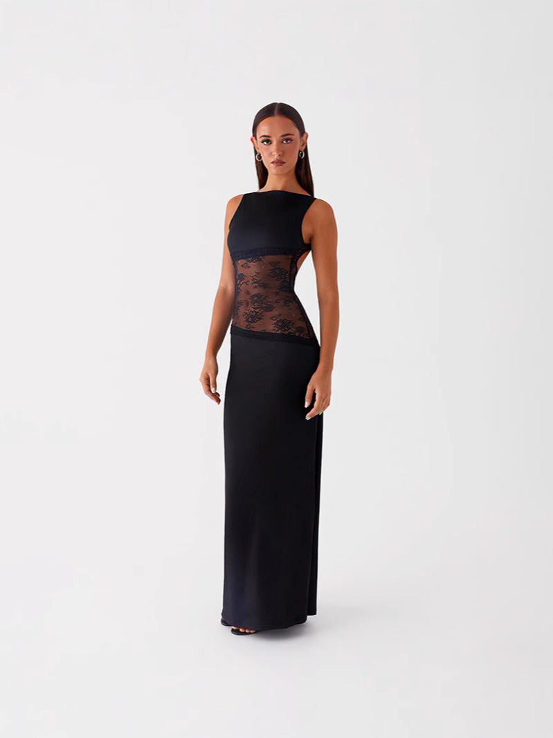Isabelle Lace Satin Gown