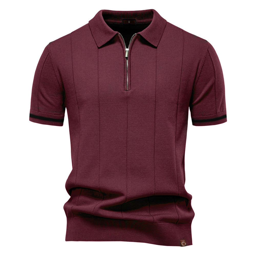 Axton Ribbed Polo Shirt
