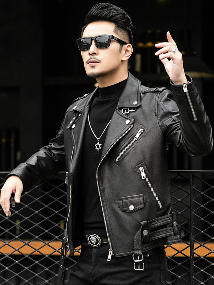 Valen Sheepskin Moto Jacket
