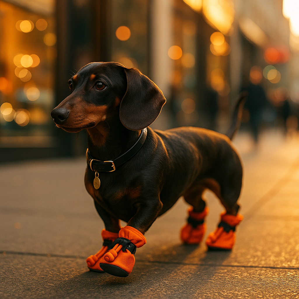 Orange Outdoor Pup Shoes