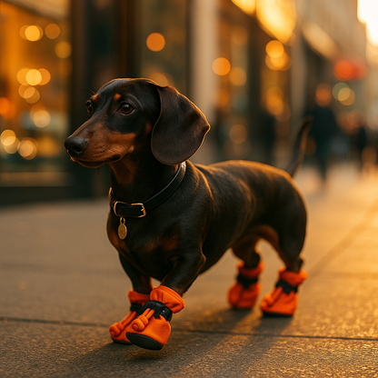 Orange Outdoor Pup Shoes