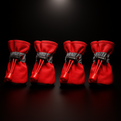 Red Outdoor Pup Shoes