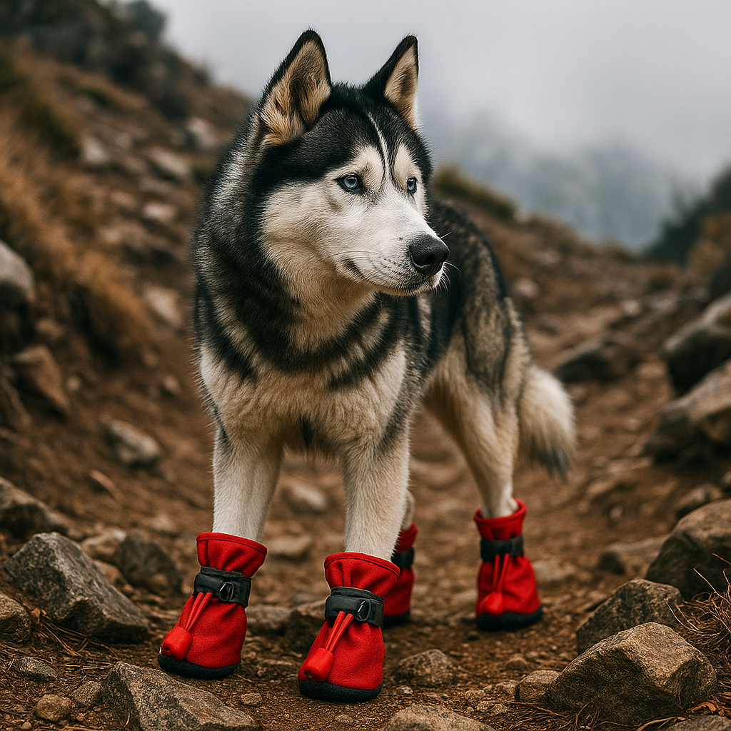 Red Outdoor Pup Shoes