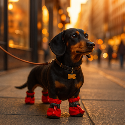 Red Outdoor Pup Shoes