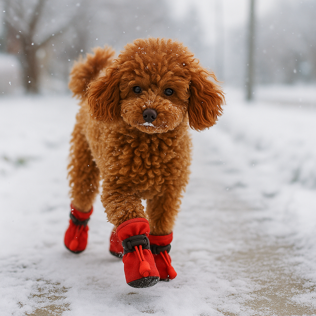 Red Outdoor Pup Shoes