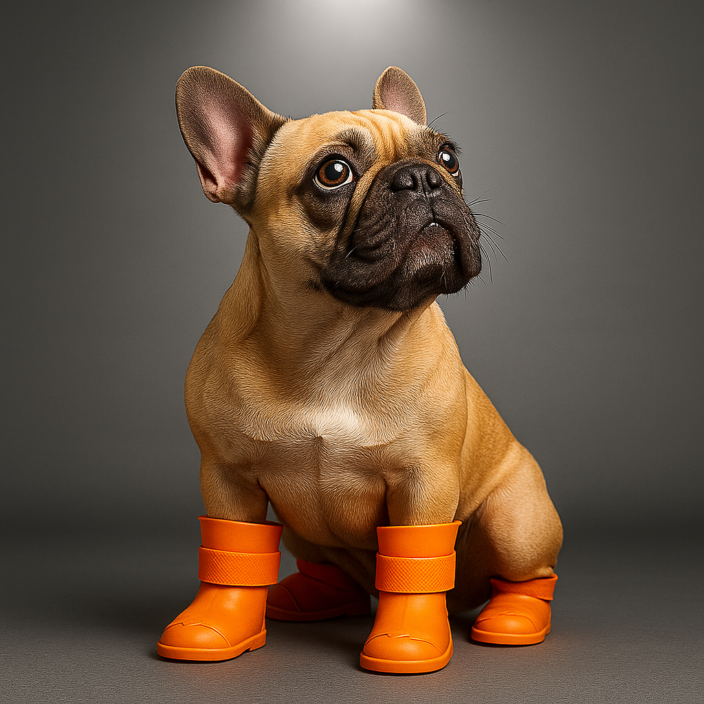 Orange Xela Pup Rain Boots