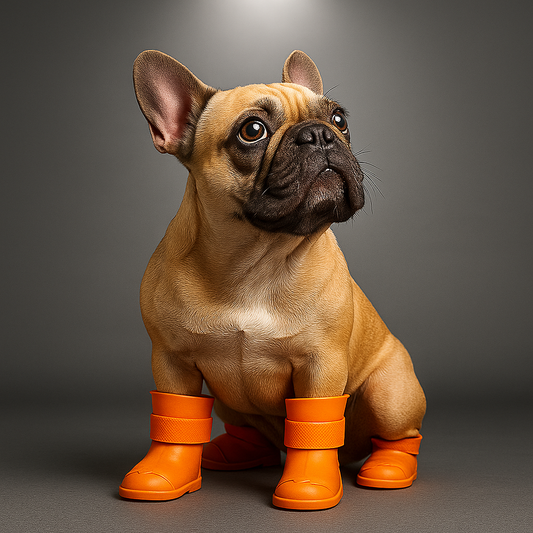 Orange Xela Pup Rain Boots
