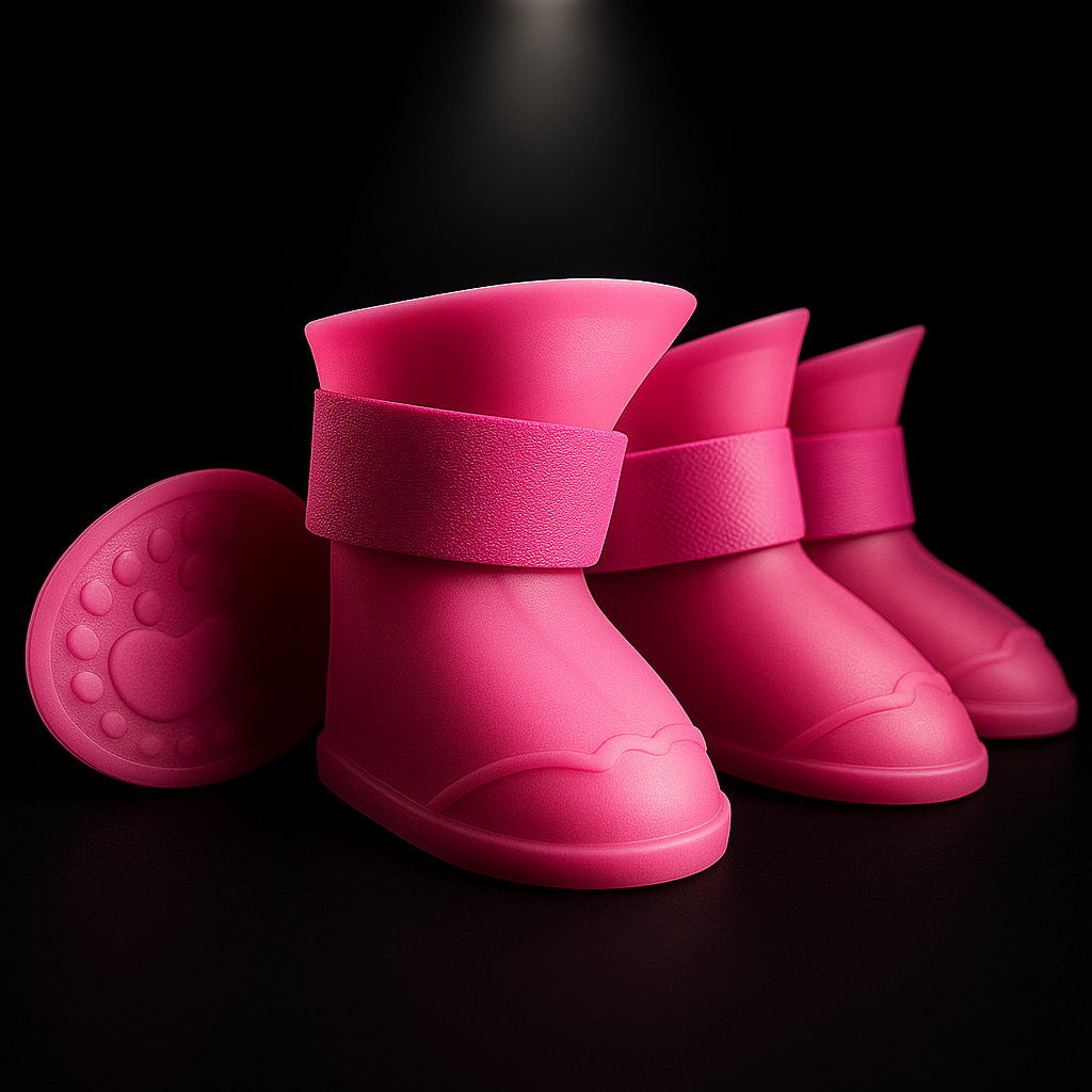 Pink Xela Pup Rain Boots