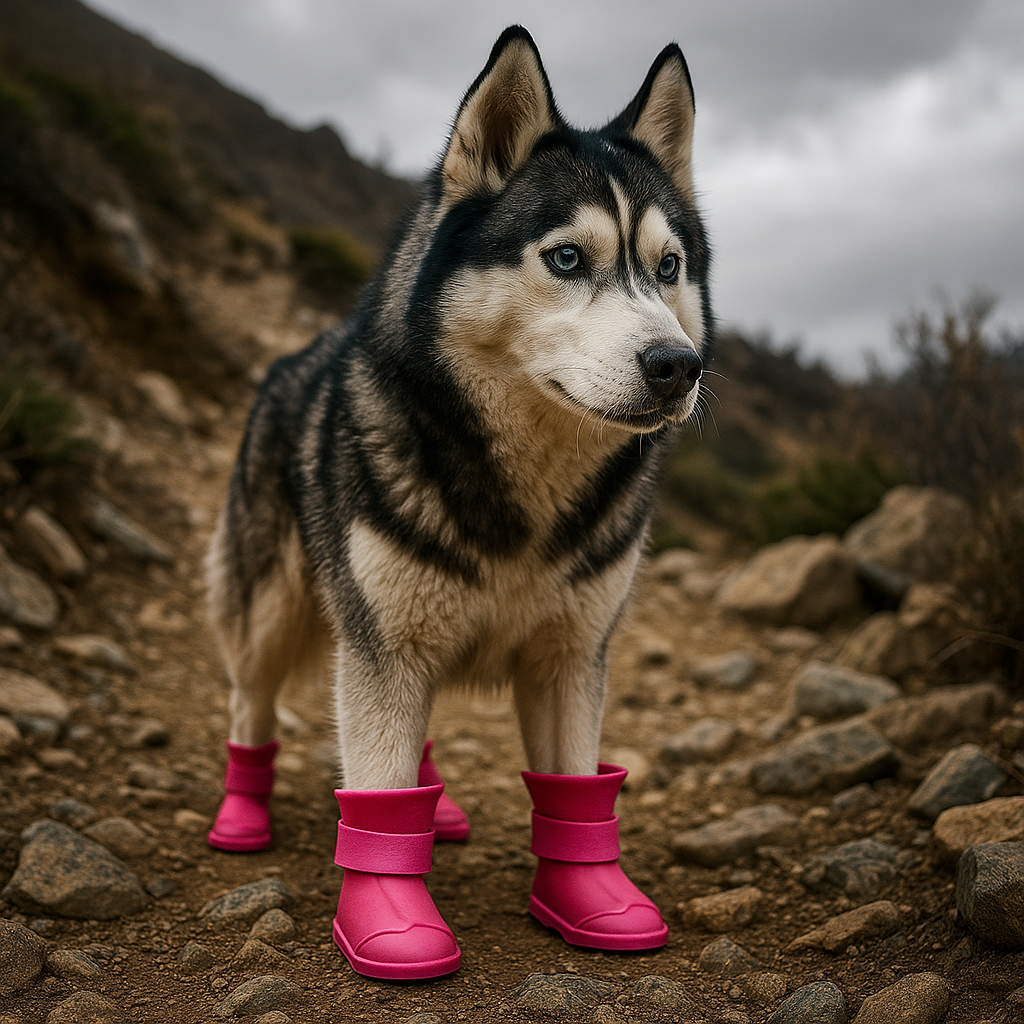 Pink Xela Pup Rain Boots