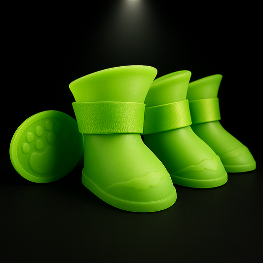 Green Xela Pup Rain Boots