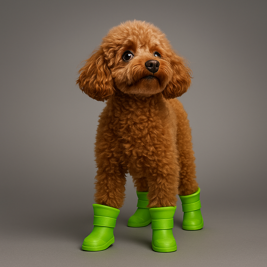 Green Xela Pup Rain Boots