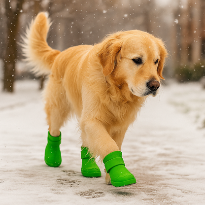Green Xela Pup Rain Boots