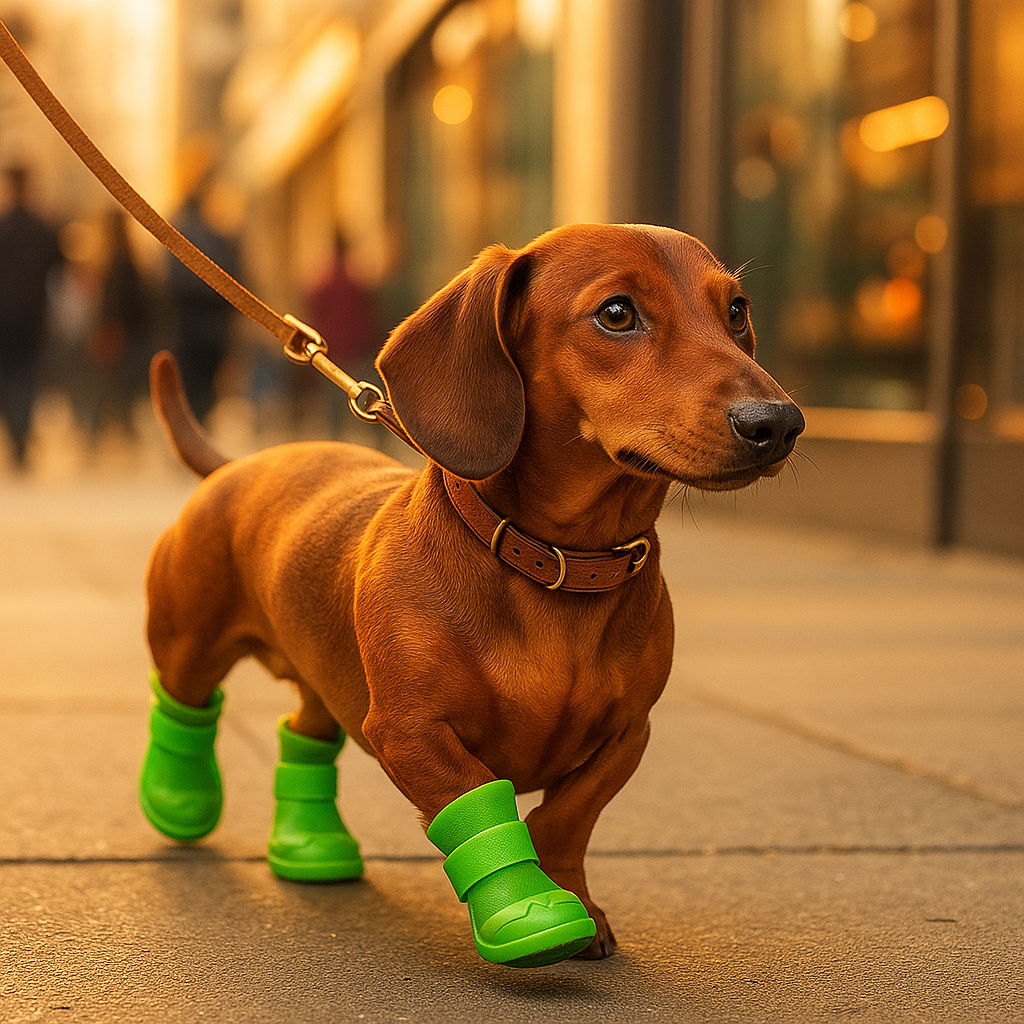 Green Xela Pup Rain Boots
