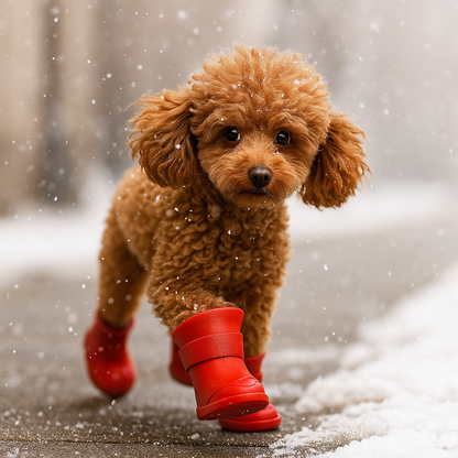Red Xela Pup Rain Boots