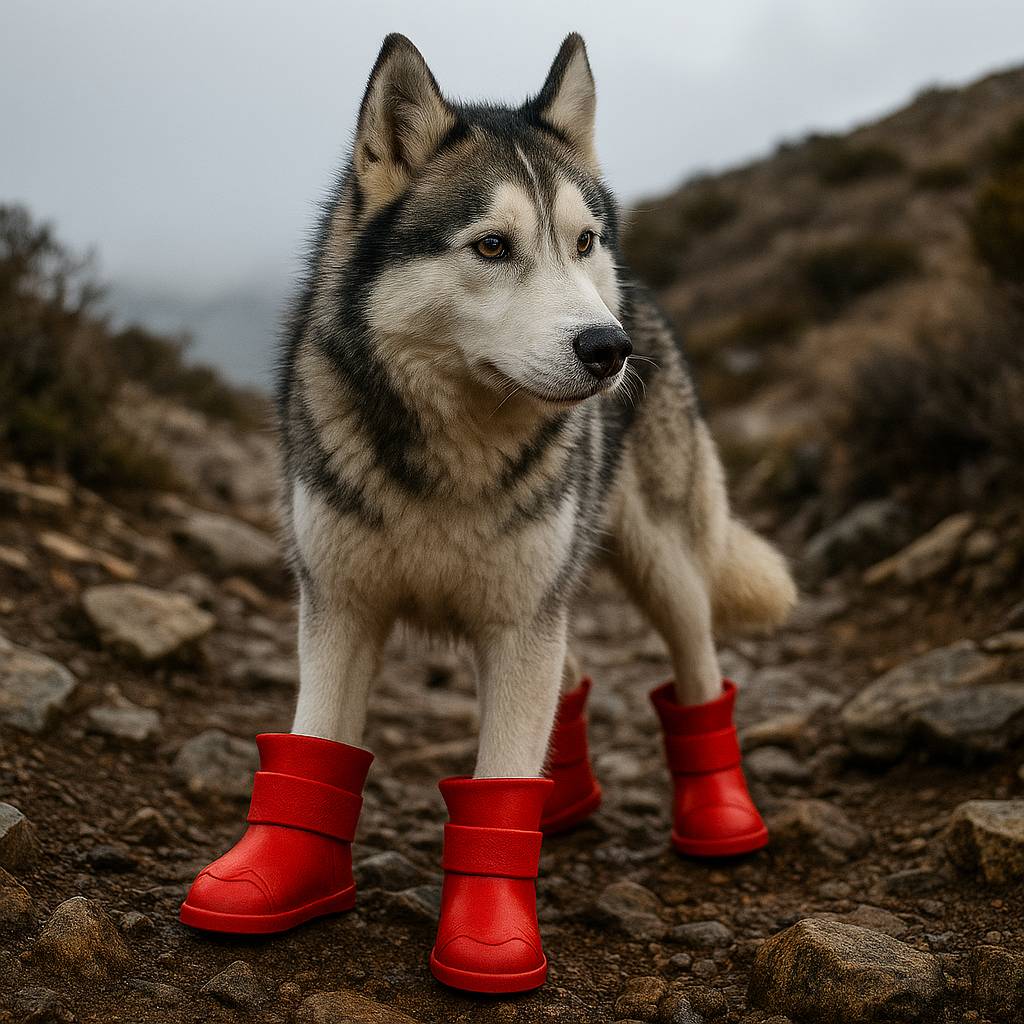 Red Xela Pup Rain Boots