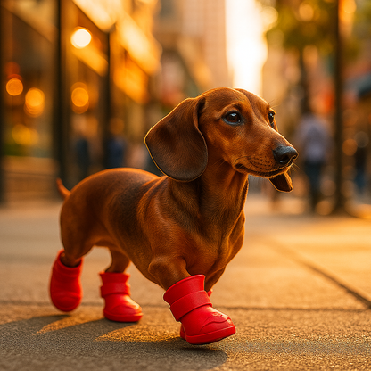 Red Xela Pup Rain Boots
