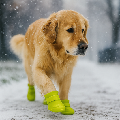 Lime Yellow Xela Pup Rain Boots