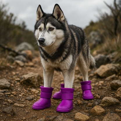 Purple Xela Pup Rain Boots