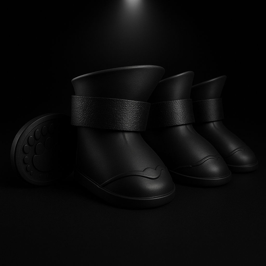Black Xela Pup Rain Boots