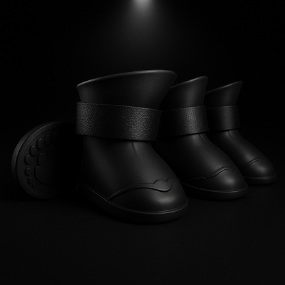 Black Xela Pup Rain Boots