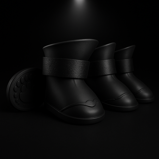 Black Xela Pup Rain Boots