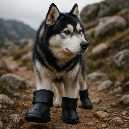 Black Xela Pup Rain Boots