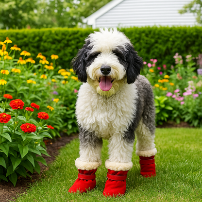Red Xela Pup Snow Boots