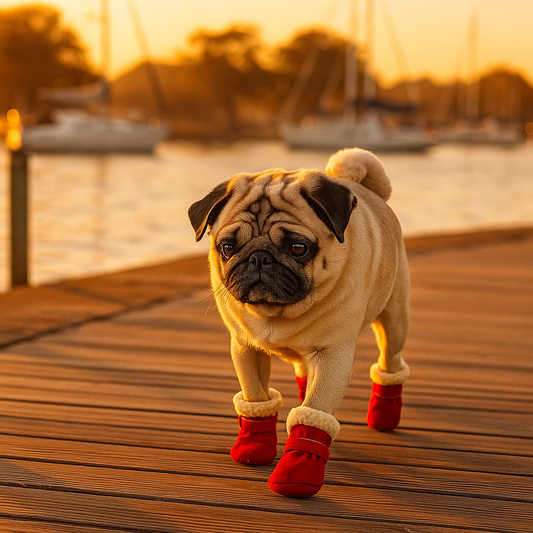 Red Xela Pup Snow Boots