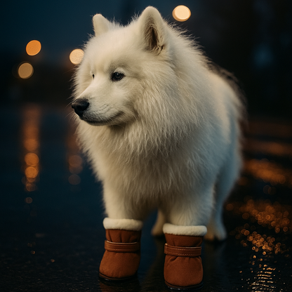 Brown Xela Pup Snow Boots