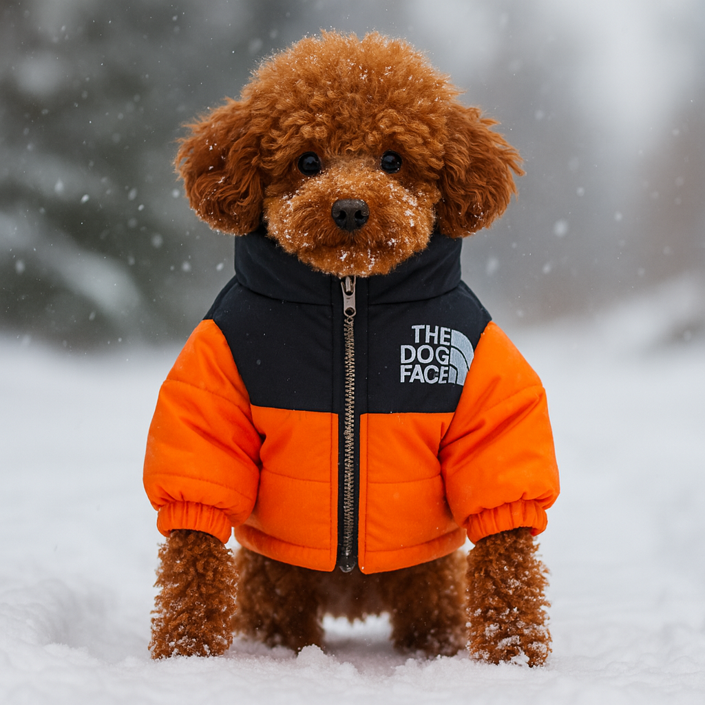 Orange Arctic Pup Winter Coat