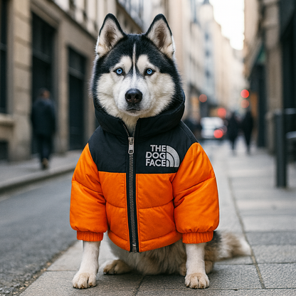 Orange Arctic Pup Winter Coat