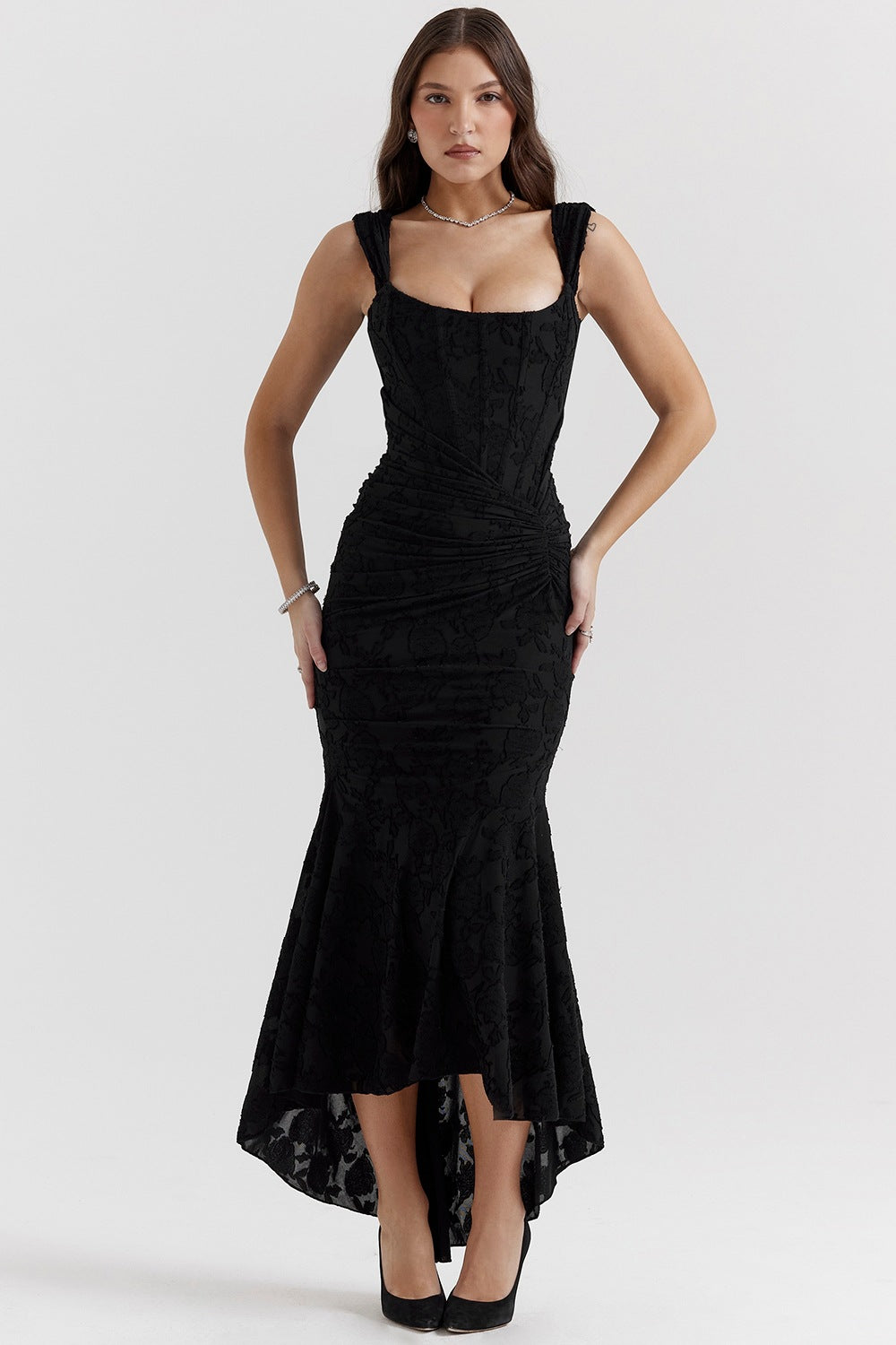 Evarra Corset Backless Dress