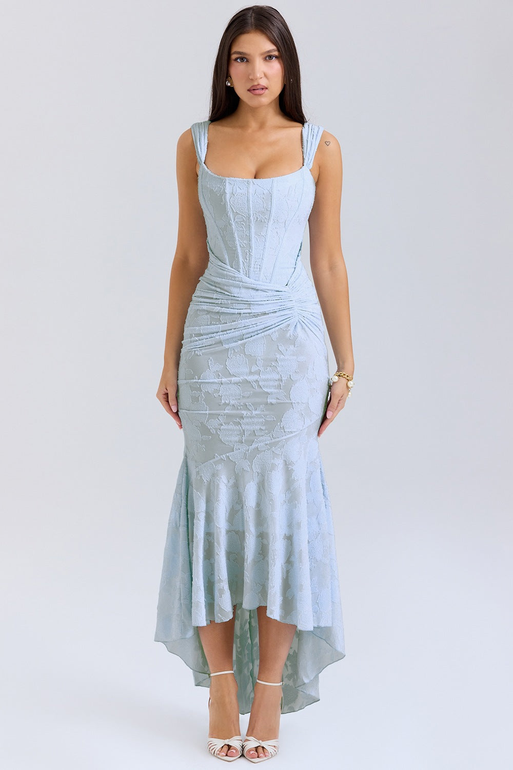 Evarra Corset Backless Dress