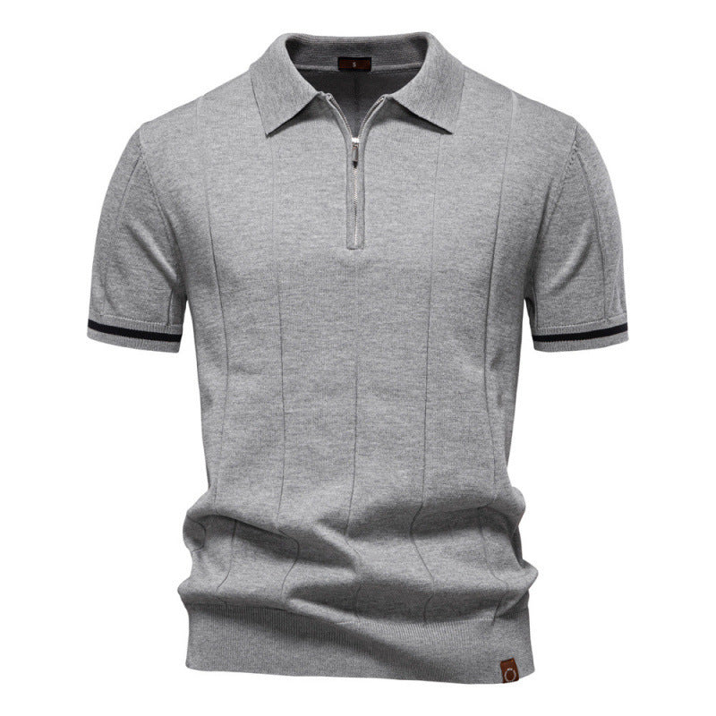 Axton Ribbed Polo Shirt