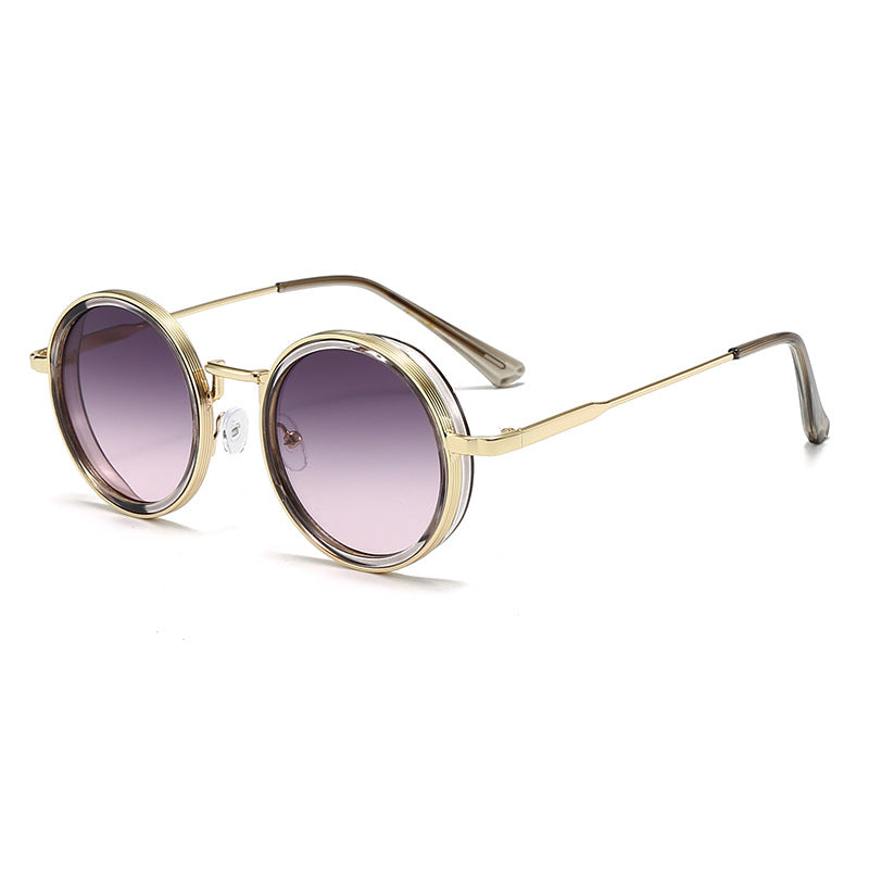 Retro Round Metal Frame Sunglasses