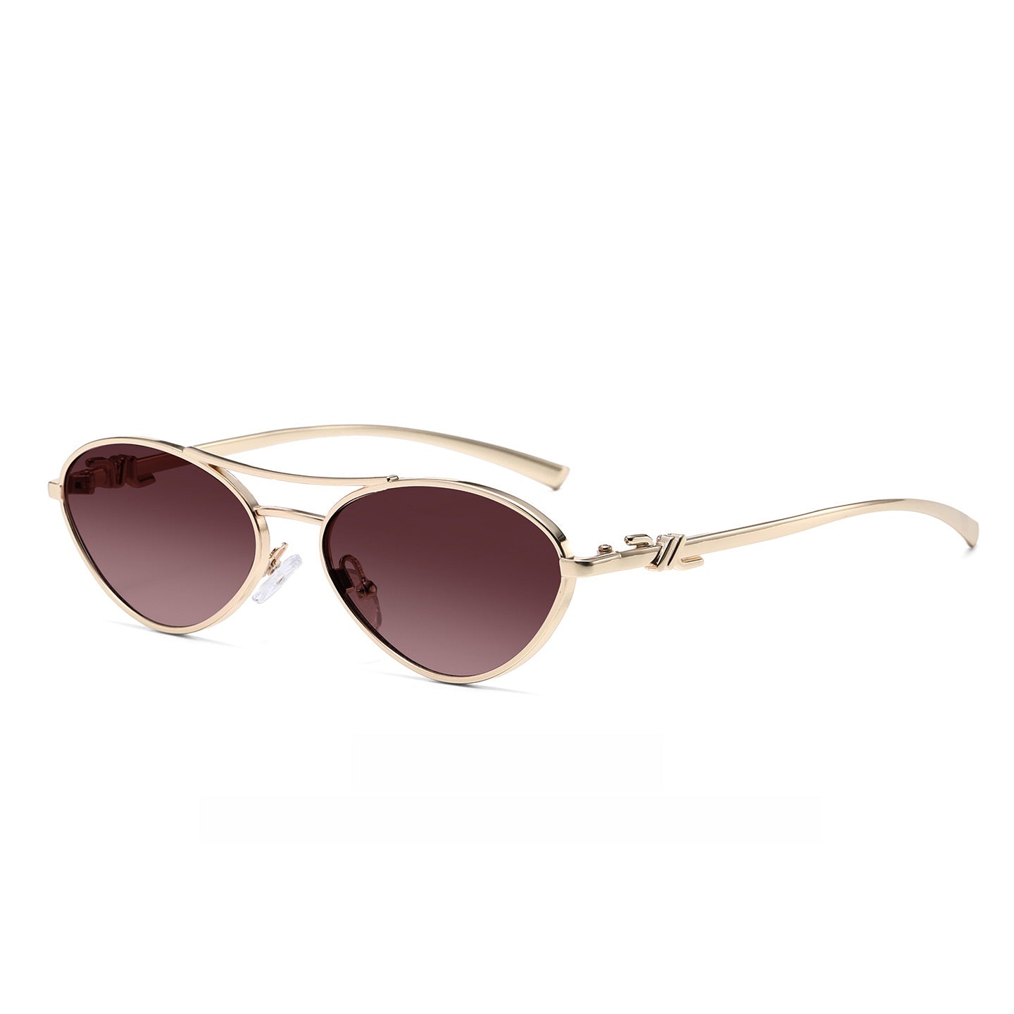Oval Metal Frame Sunglasses
