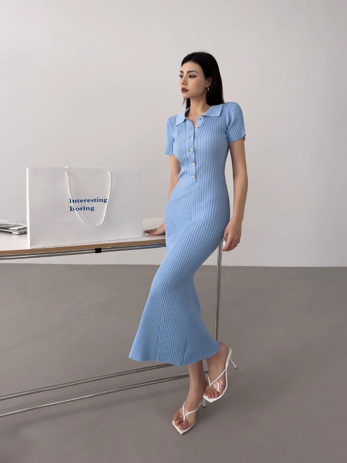 Orsina Polo Fishtail Knit Dress