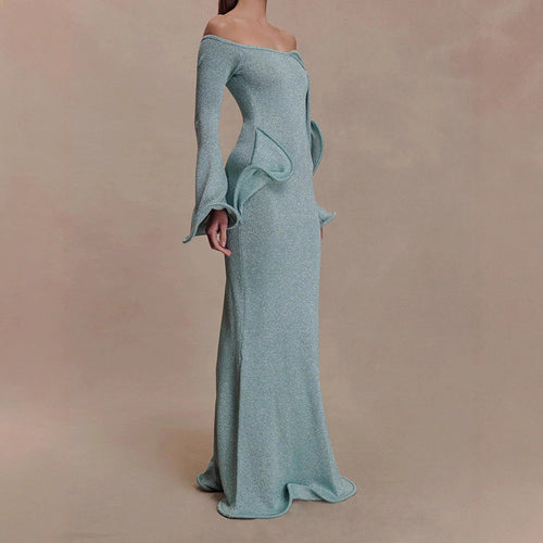 Camille Fishtail Sleeve Gown