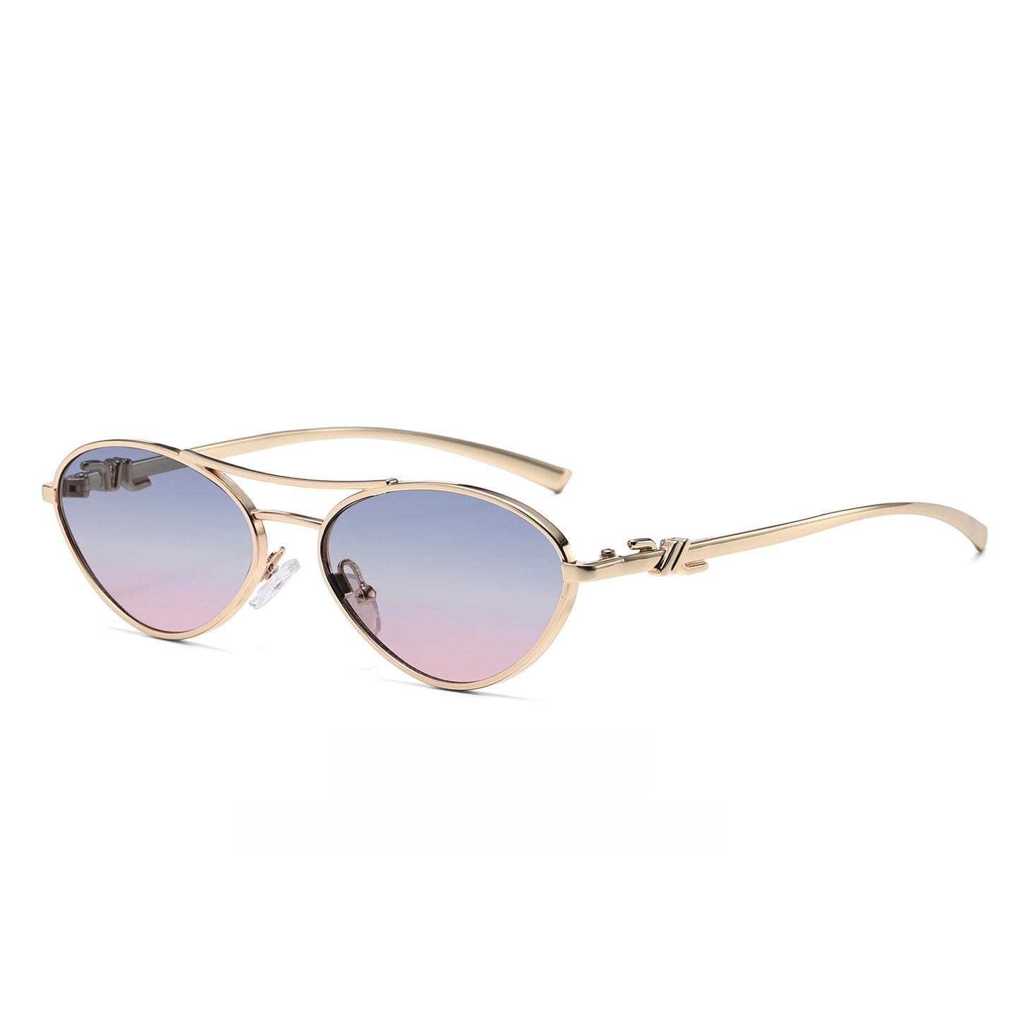Oval Metal Frame Sunglasses