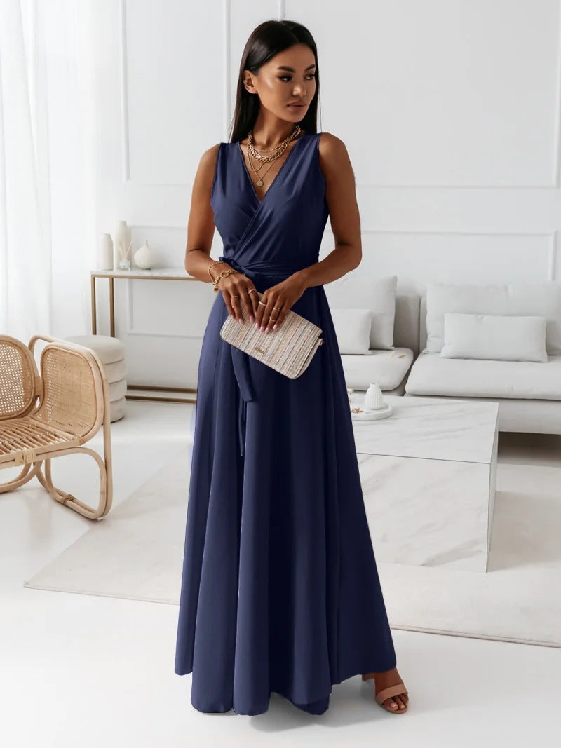 Beloria Belted A Line Dress