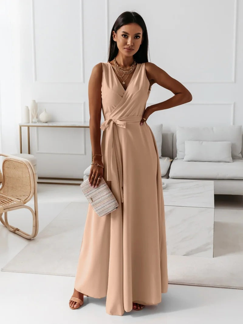 Beloria Belted A Line Dress